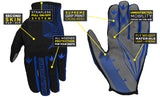 Bunkerkings Fly Paintball Gloves - Royal Blue